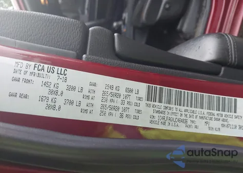 2018 Jeep Grand Cherokee Altitude 4X4 z USA, uszkodzony, nr VIN 1C4RJFAGXJC464836